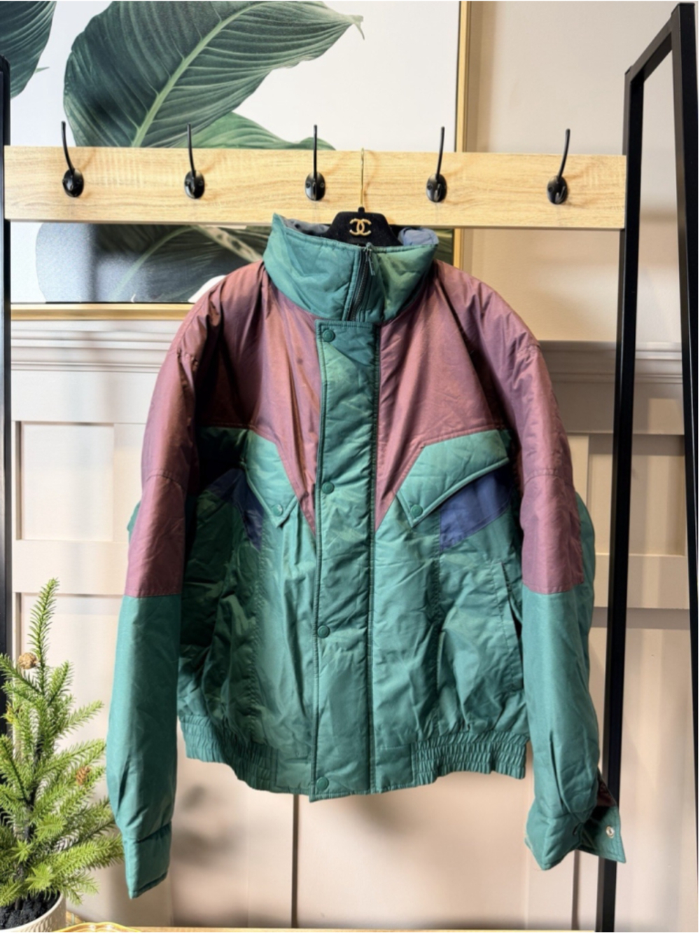 New Steep Slopes Teal vintage winter jacket | 1980s retro snow jacket | Size L